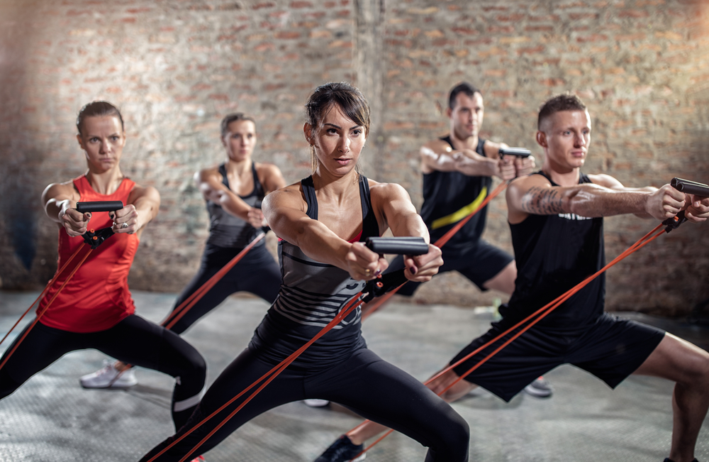 resistance bands intense workout